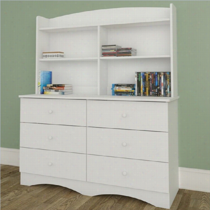 Nexera Vichy Dresser With Hutch In Whi Te