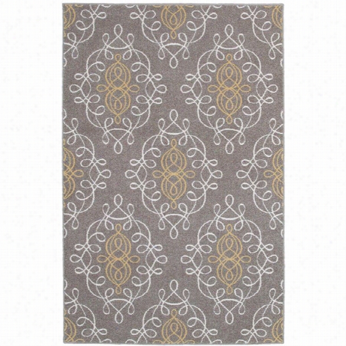 Nuloom 5' 3 X 7' 10 Machine Made Margot Trellis Rug In Gray