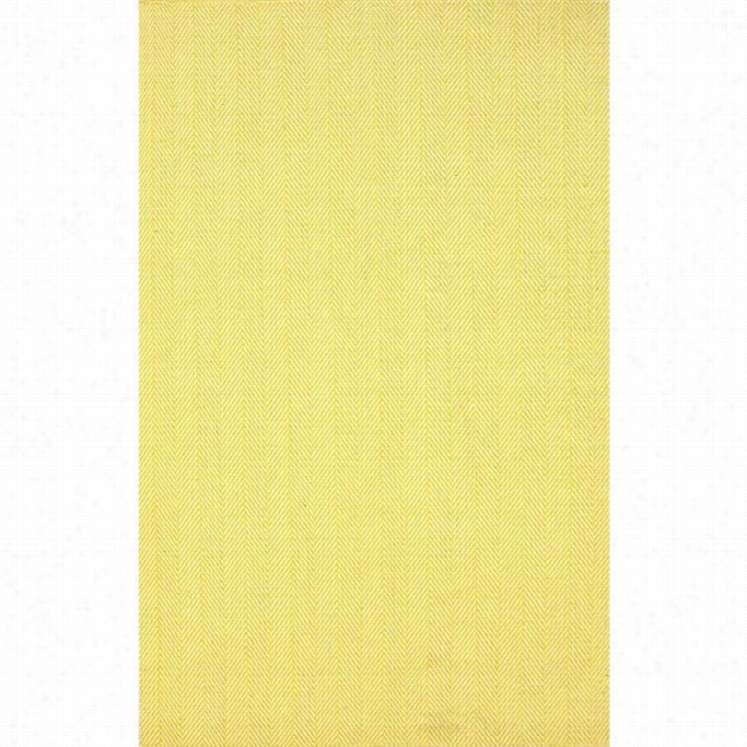 Nuloom 8'  X10' Hand Lkomed Herringbone Cottn Rug In Ming Yellow