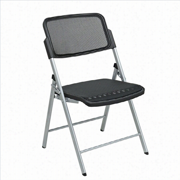 Offide Heavenly Body Deluxe Folding Progrid Folding Chair In Silver (seto F 2)