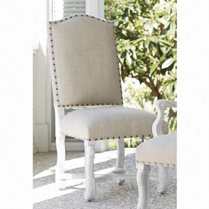 Paula Deen Home Dogwood Upholstered Dining Side Chair In Blossom