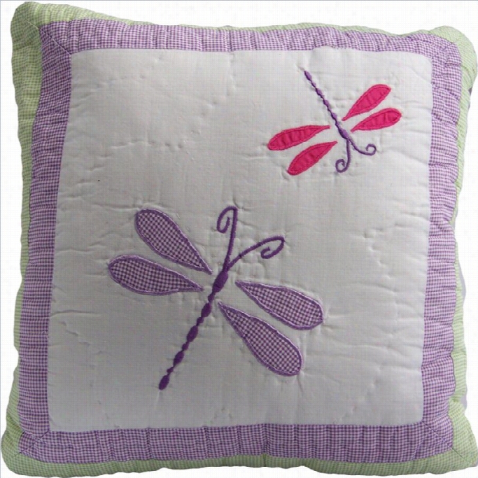Pem America Dragonfly Buttterfly Multicolor Pillow