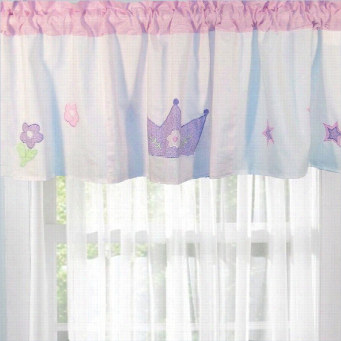 Pemamerica Princess Window Valance In Pink And White