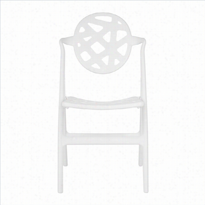 Safavih J Ill White Folding Chair In White (set Of 4)