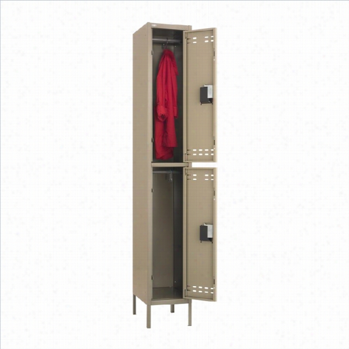 Safco Double Tjer Locker In Tan