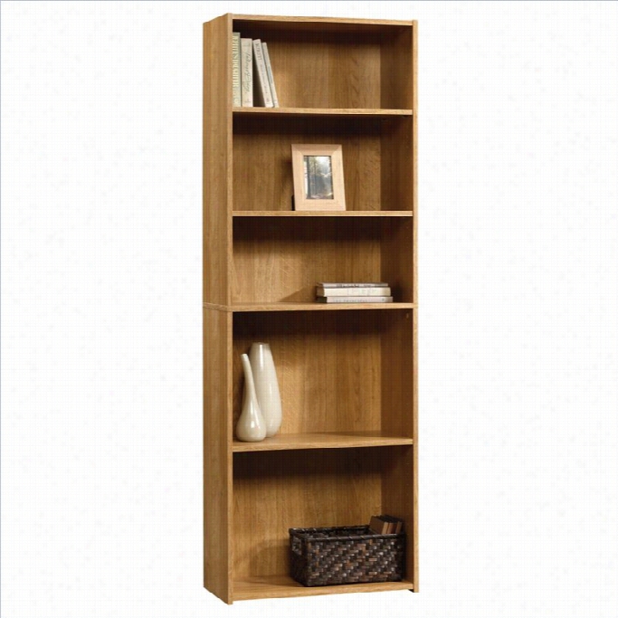 Sauder Beginnings 5-shelf Bookcase In Highlan Oak