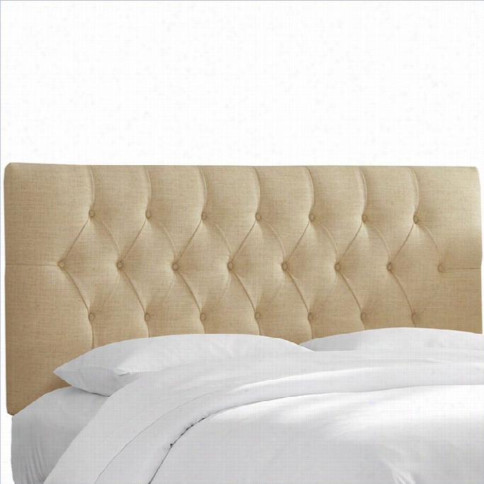 Skyline Furniture Tuftd Panel Headboard In Beige-twin