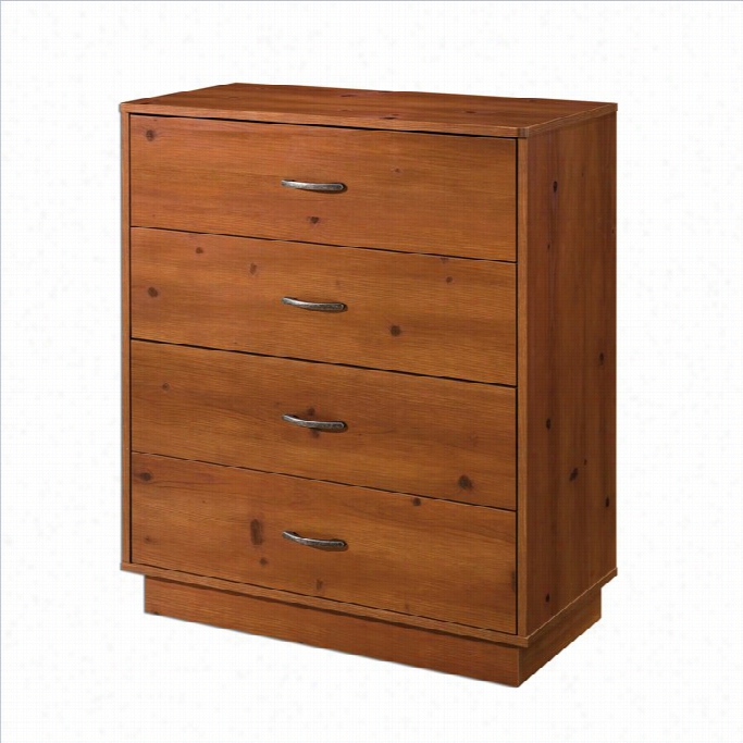 South Shore Logik Kids 4 Drawer Chest In Sunny Pine Finish