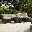 Crosley Furniture Palm Harbor 8 Piece Outdoor Wicker Seating Set