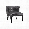 Linon Saphire Accent Chair in Gray