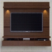 Manhattan Comfort Cabrini 2.2 Series 86 Theater Entertainment Center Panel in Nut Brown