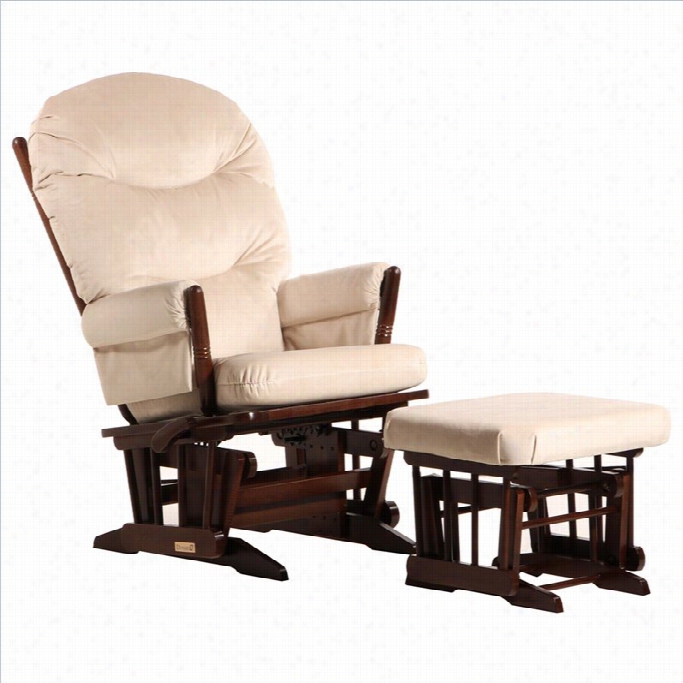 Ultrmaotion By Dutailier 2  Posg  Gliderreclinermultiposition With Nursing Ottoman In Coffeelight Beige