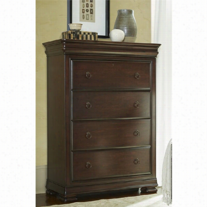 Universal Furniture Reprise 4  Drawer Chest In Rustic Cherry