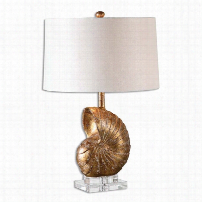 Uttermost Concha Gold Leaf Tabpe Lamp