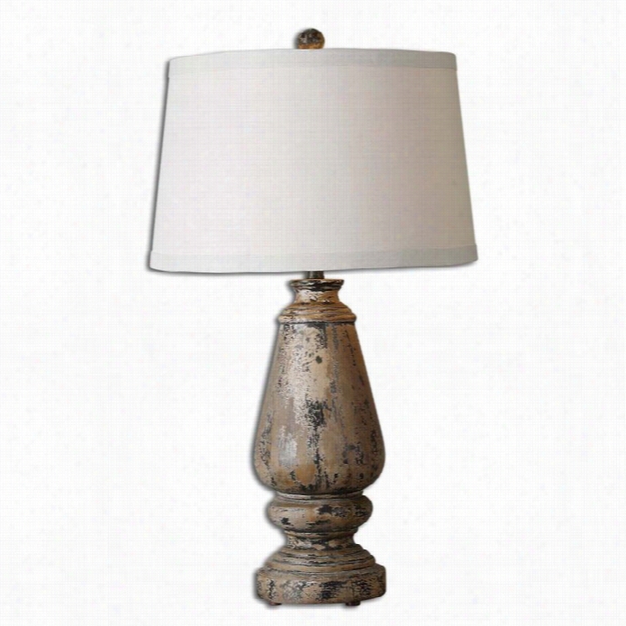 Uttermost Doria Age Dwood Flat Lamp