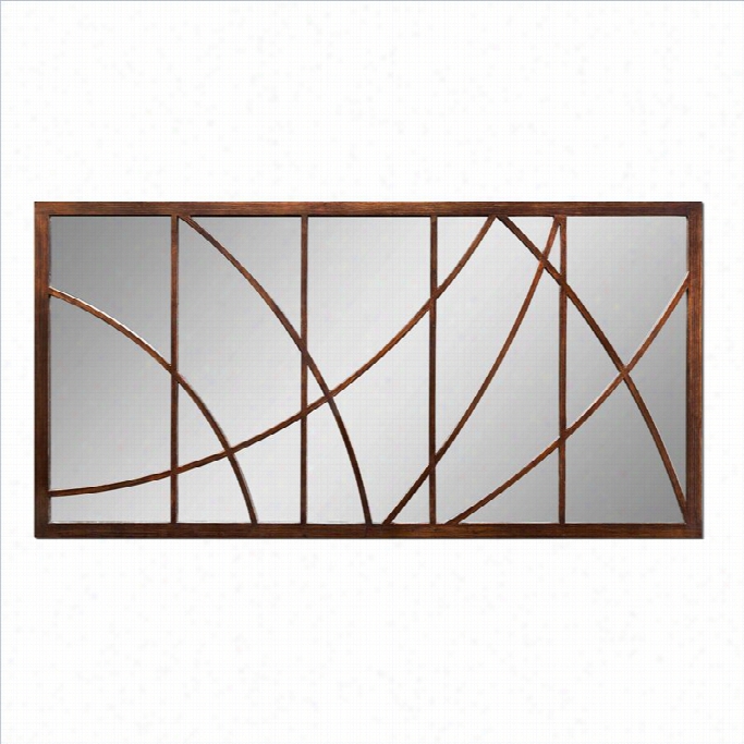 Utterm Ost Loudon Larbe Mirror In Distressed Bronze