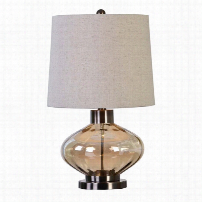 Uttermost Sava Amber Glass Lamp