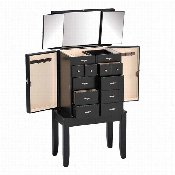 Acme Furnituret Iren Jewelry Armoire In Black