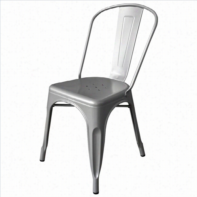 Aeon Fruniture Garvin Dining Chair In Silvery (set Of 2)