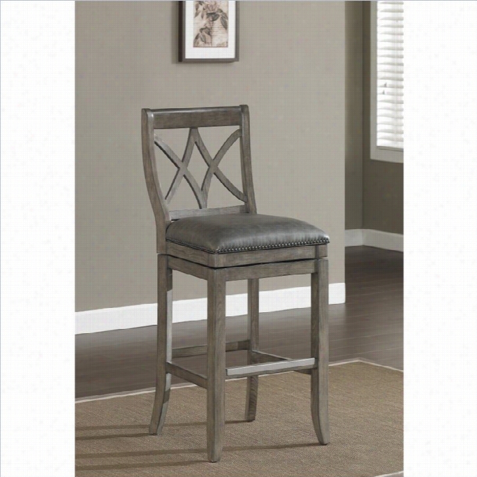 Amerian Heritage Hadley Bar Stool In Glacidr-26 Inches