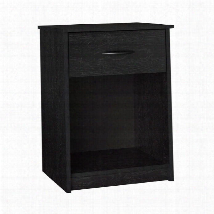 Ameriwood 1 Drawer Wood Nig Htstand  In Black