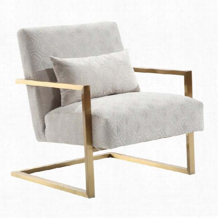 Armen Living Skyline Modern Accent Chair In Cream