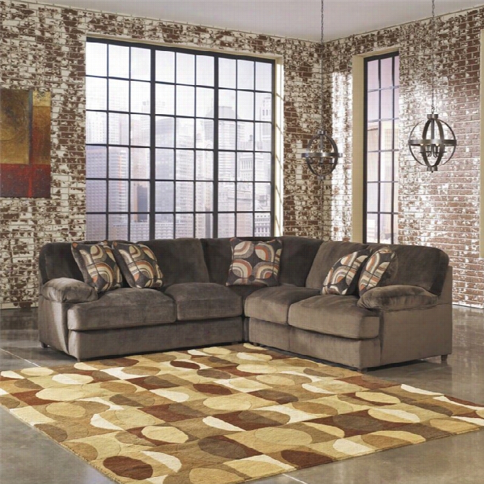 Ashley Furniture Truscotti 3 Piece Sectional In Cafe