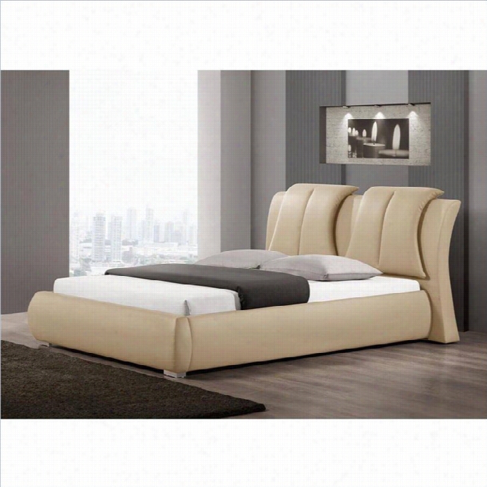 Baxton Stuido Mall Oy Queen Bed In Taupe