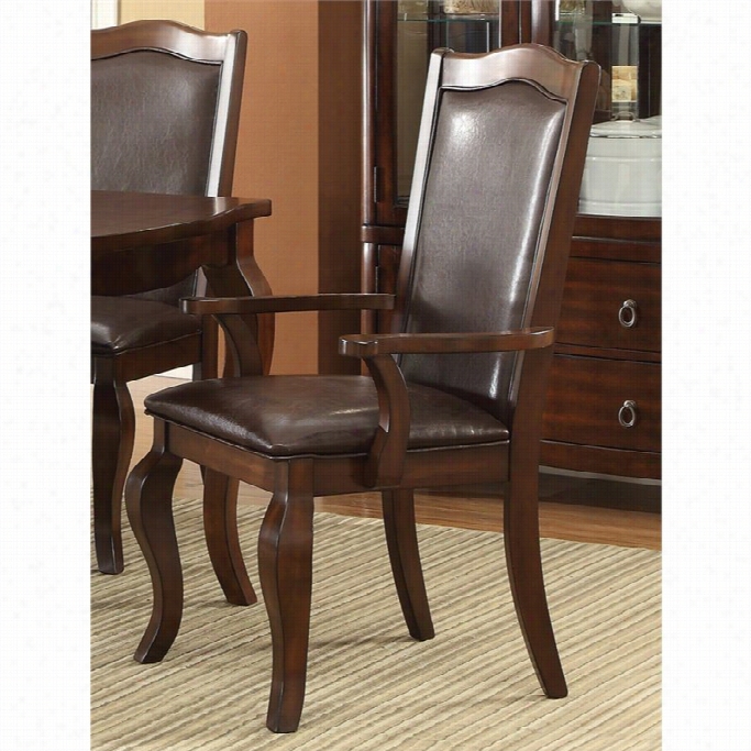 Coaster Louanna Transitional Dinig Arm Chair In Cherry