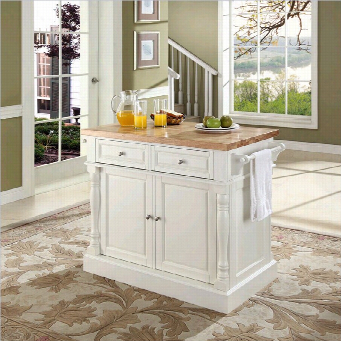 Crosley Oxford Kitchen Islanc Butcher Block In Happy