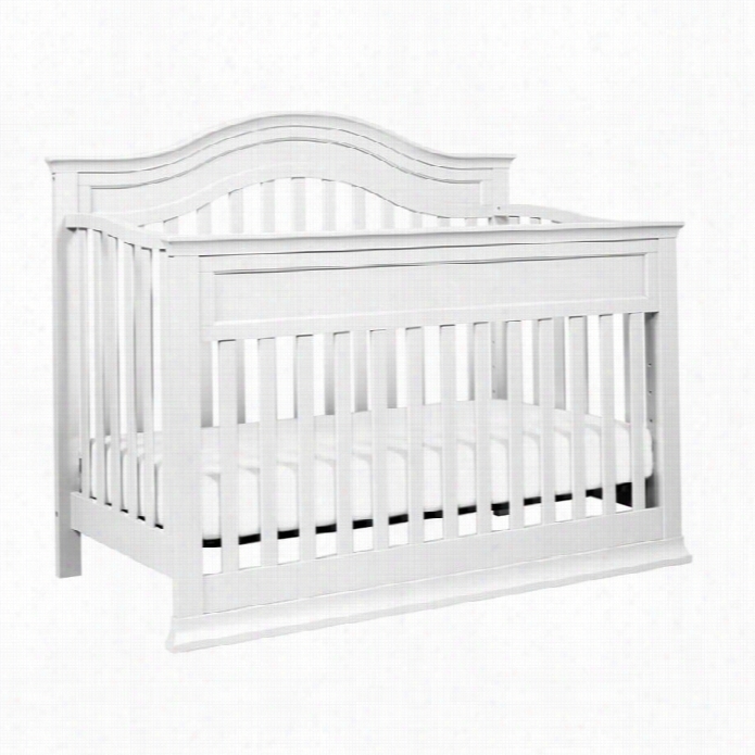 Da Vinci Brook 4-in-1 Convertible Crib With Toddler Bed Kit In Whhite