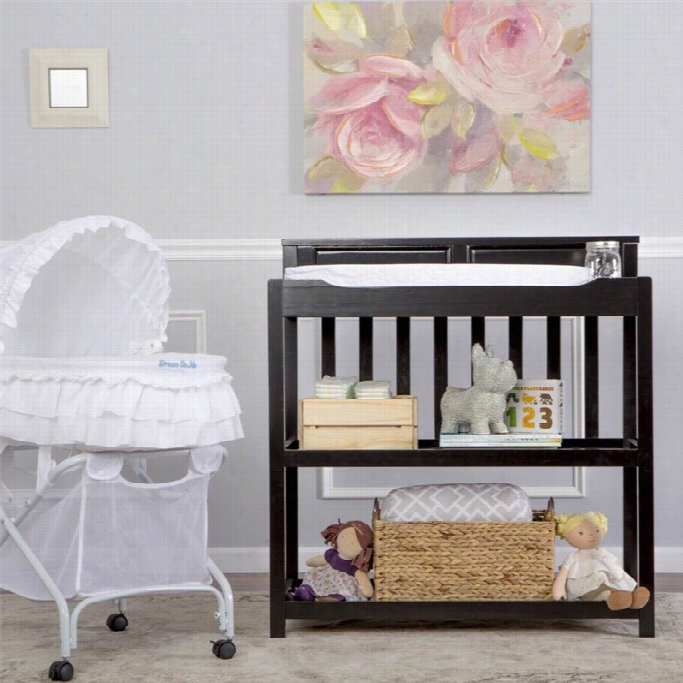 Dream On Me Zoey 3-in-1 Converible Changing Table In Black