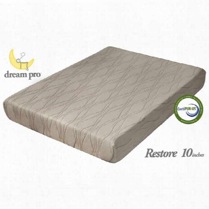 Dream Pro Restore 10 Inch Gel-infused Full Memory Foam Mattress