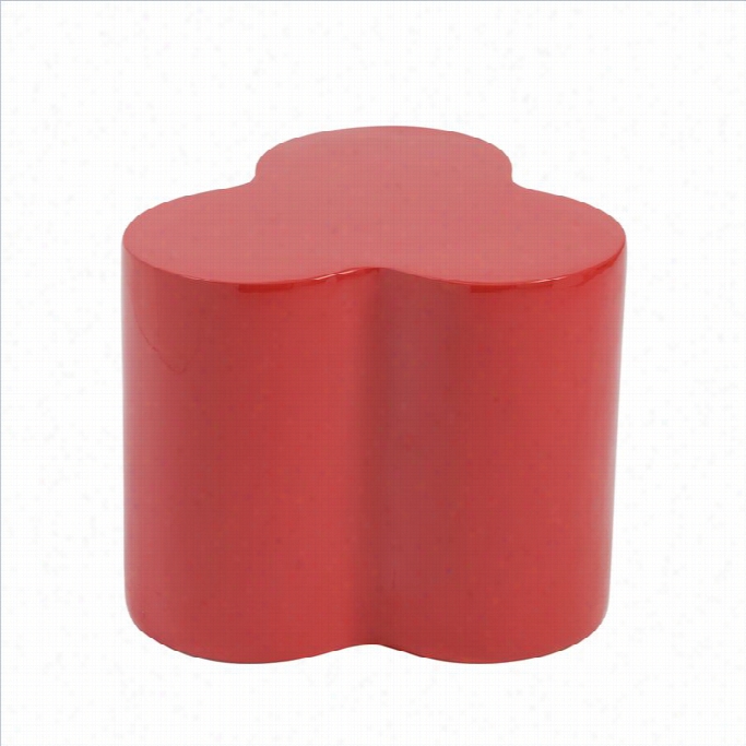 Eurostyle Sloan Stool In High Gloss Red