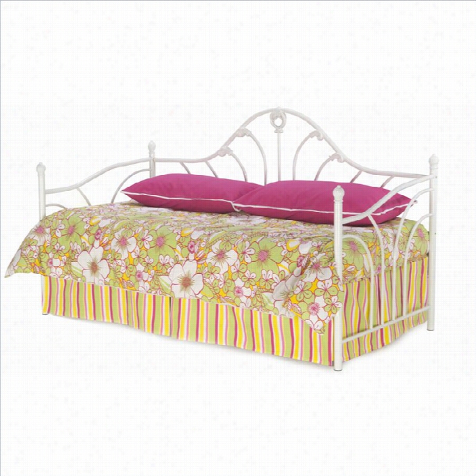 Fashion Bed Emma Metal Daybed In Antiqe White Finish