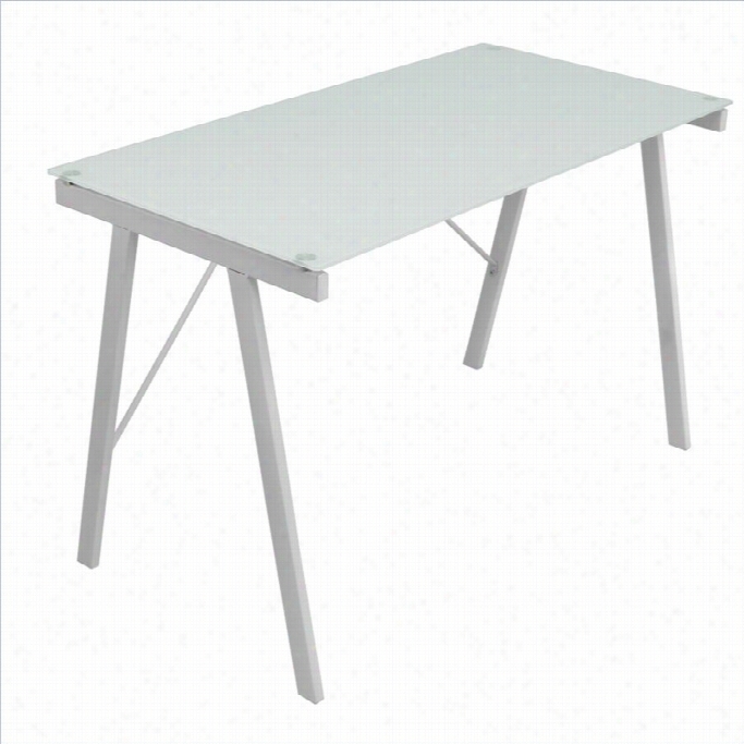 Lumisource Exlonent Office Desk In Whi Te
