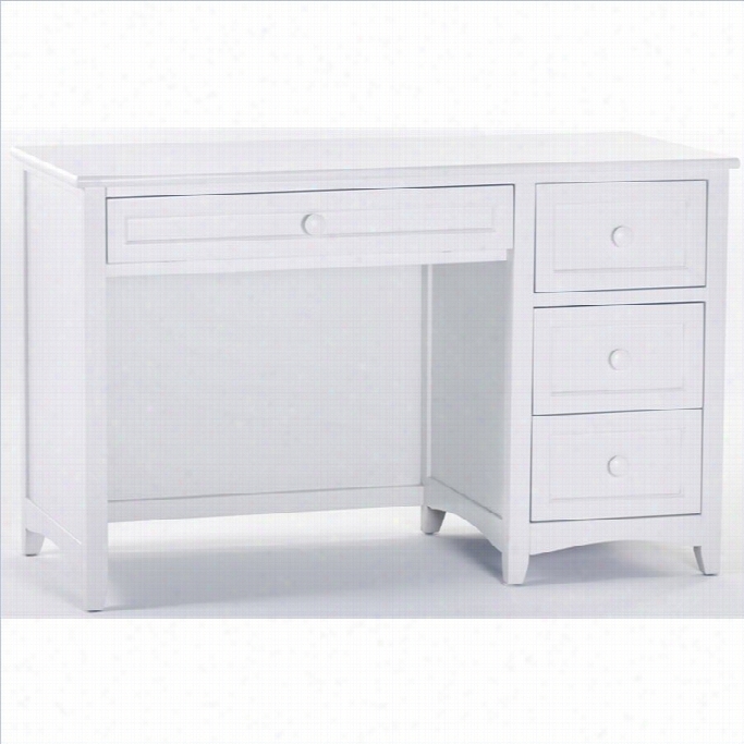 Ne Kids School House Desk In White