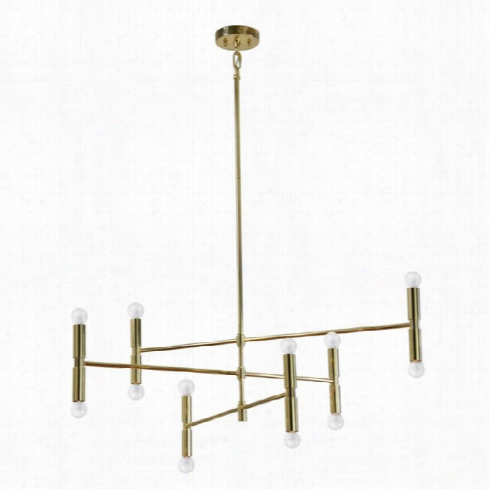 Renwil Axis Ceiling Fixture In Gold Plated