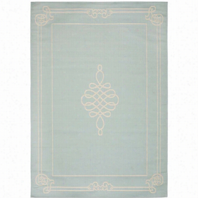 Safavieh Courtyaed Aqua Indoor Outdoor Rug - Runner 2'7 X 5'