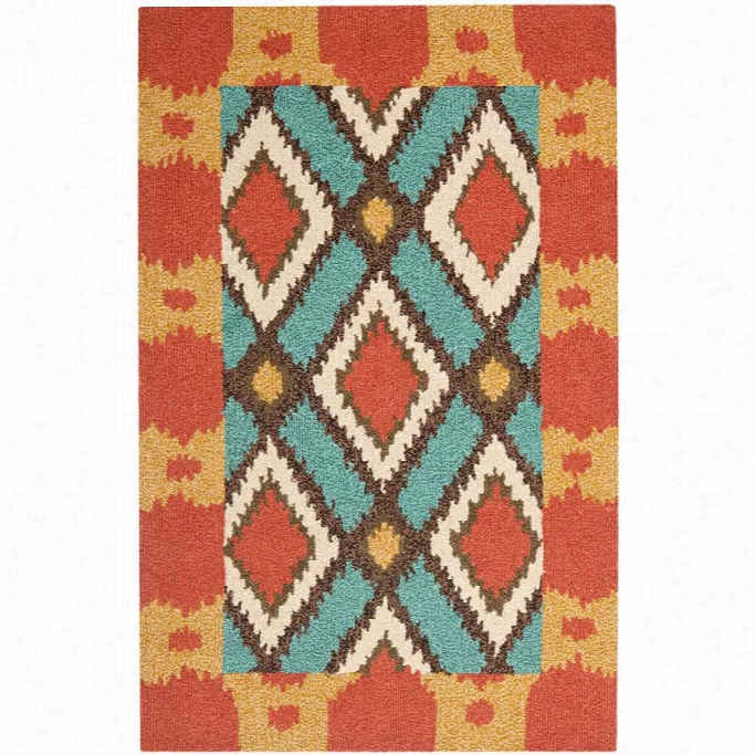 Safavieh Four Seasons Lightb  Lue Indoor Outdoor Rug- Runner2 '6 X 4'