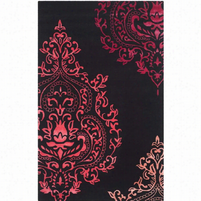 Sfaavieh Isaac Mizrahi Black Contemporary Rug - 5'  8'