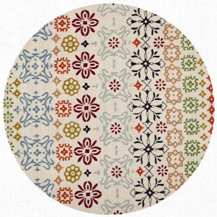 Safavieh Wyndham Ivory Contemporary Rug - Round 8'9