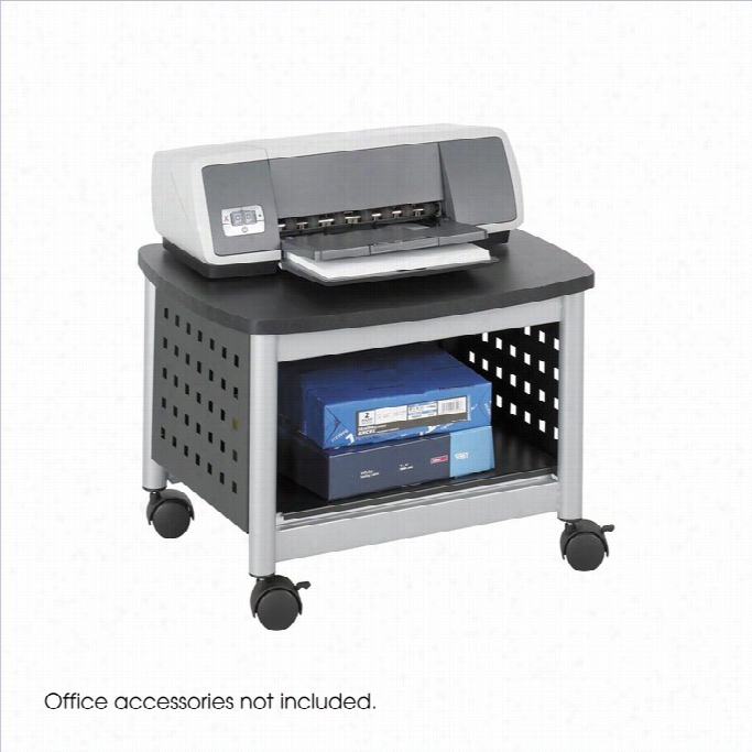 Safco Scoot Underdesk Printer Stand In Black