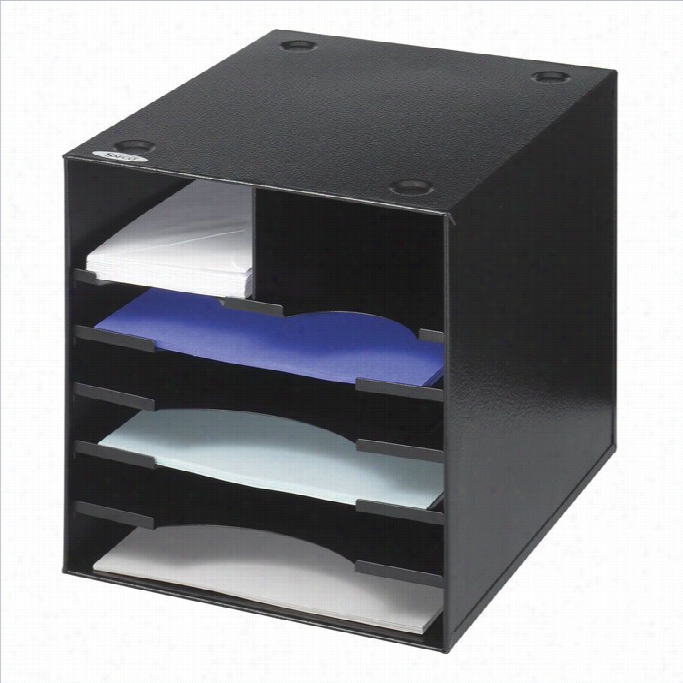 Safco Steel Desktop Organizer - 7 Compartment