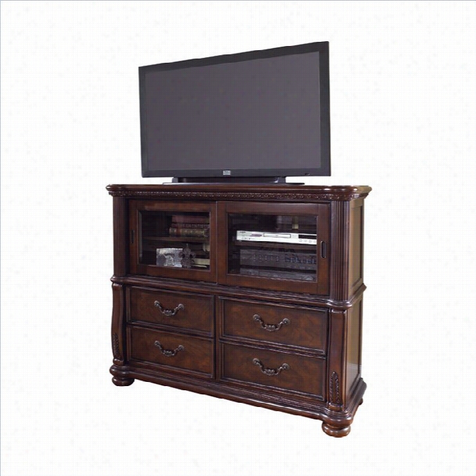 Samuel Lawrence San Marino Media Chest In Dark Brown