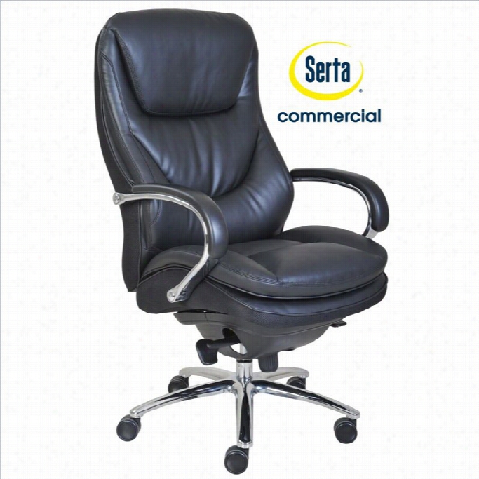 Serta At Home Smart Layers Big And Tall Series 500 Executive Office Chair In Bl Ack