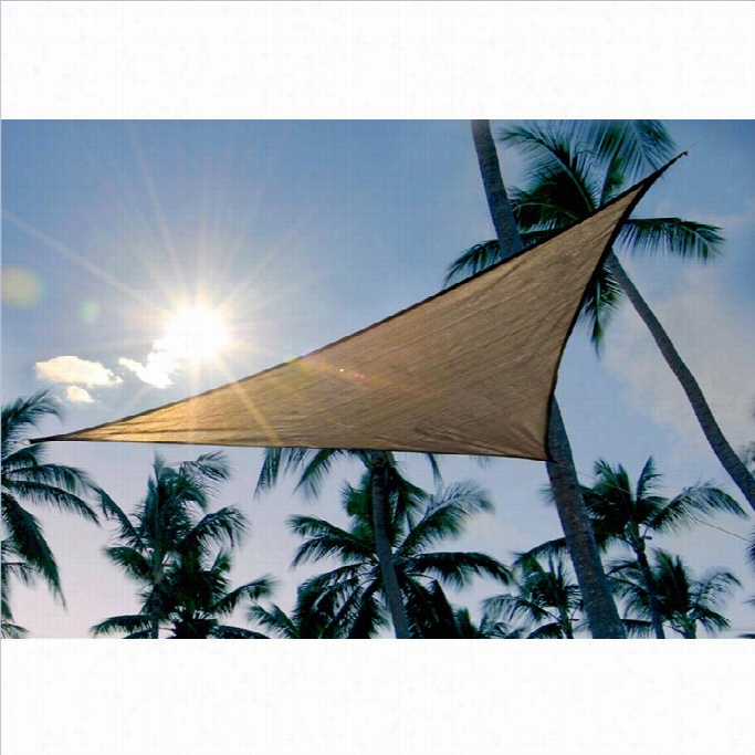 Shelterlogi C Shadelo Gic 16' Triangle Sun Shade Sail In Sand