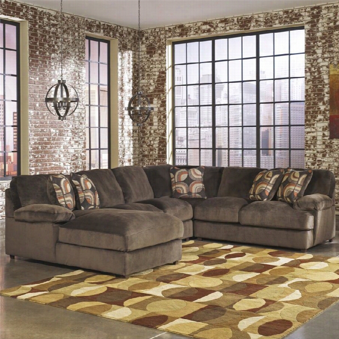 Signature Design By Ashley Movables Truscotti 4 Piece Sectional In Cafe
