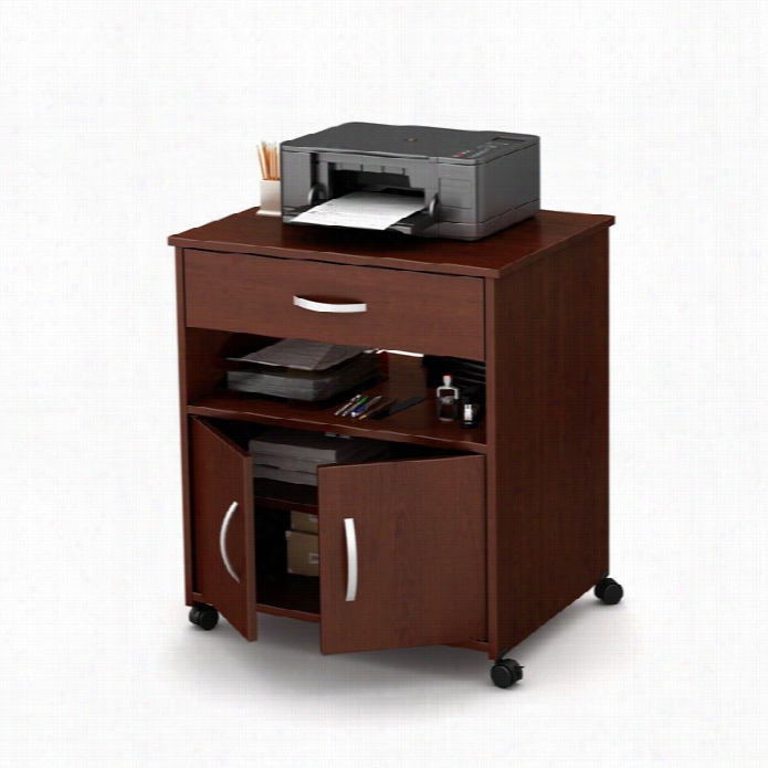 South Shore Xess Printer Cart In Rlyal Cherry