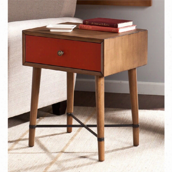 Southern Enterprises Norwich Accent Table In Red